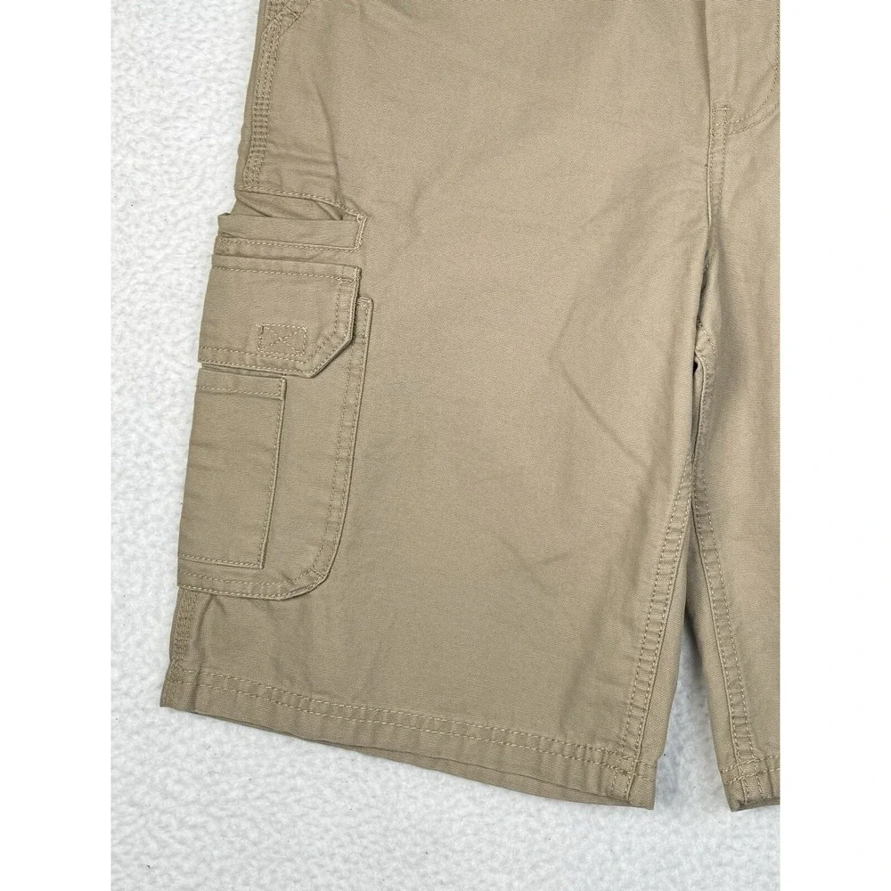 NEW - C.E. Schmidt Cargo Shorts Khaki- Men's 32 - Embroidered Birds Flowers